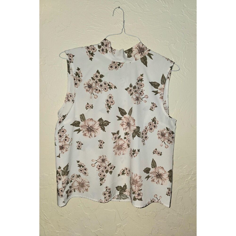 Floral Blouse High Neck size XL